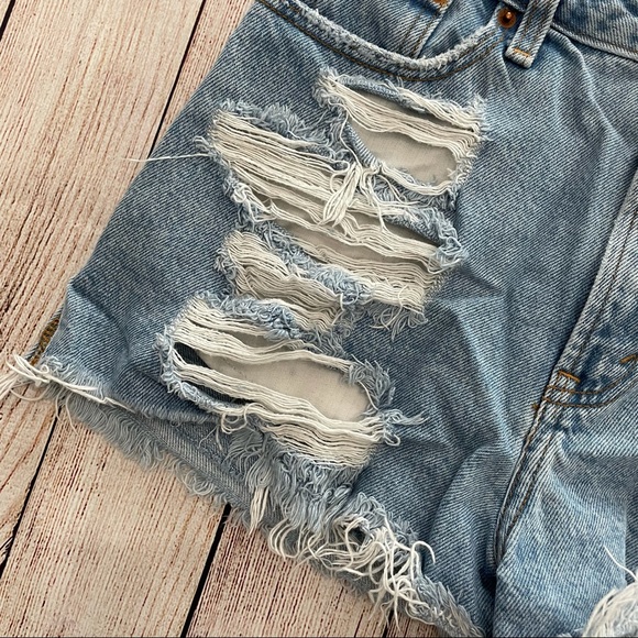 Abercrombie & Fitch | Hi-rise Annie jean shorts - Picture 2 of 6